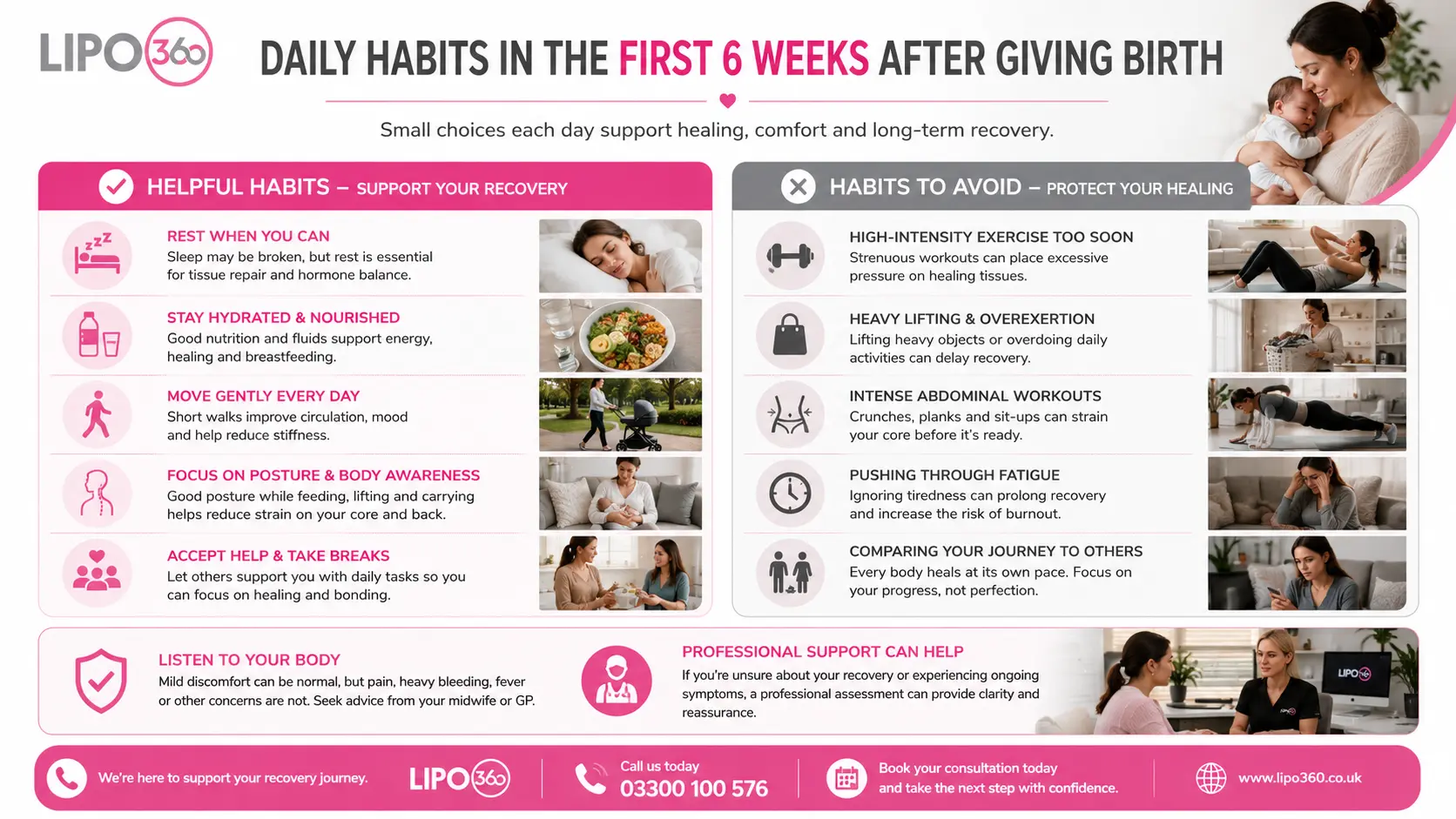 What to Do (and Avoid) in the First 6 Weeks After Giving Birth To Avoid Diastasis Recti 3 First 6 Weeks After Giving Birth To Avoid Diastasis Recti Maidenhead : Daily Habits in the First 6 Weeks After Giving Birth